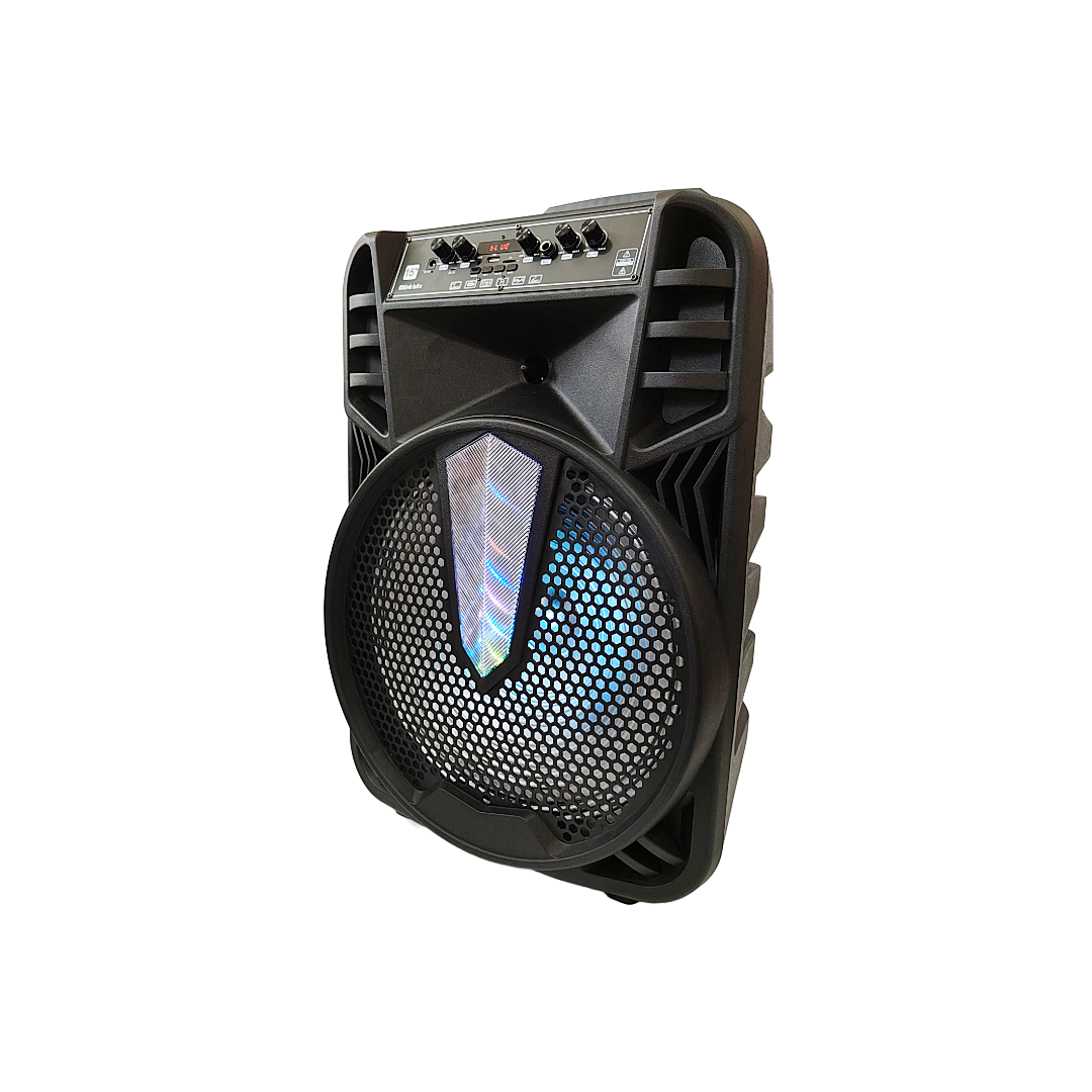 Bafle de 15 pulgadas. Incluye microfono y control remoto.
