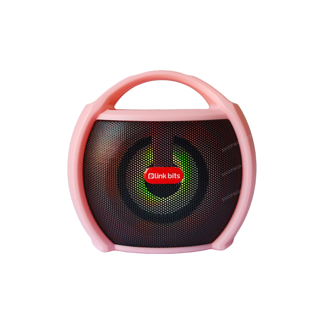 Bocina portable de 3 pulgadas con asa y disponible en colores.
