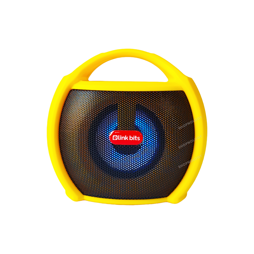 Bocina portable de 3 pulgadas con asa y disponible en colores.
