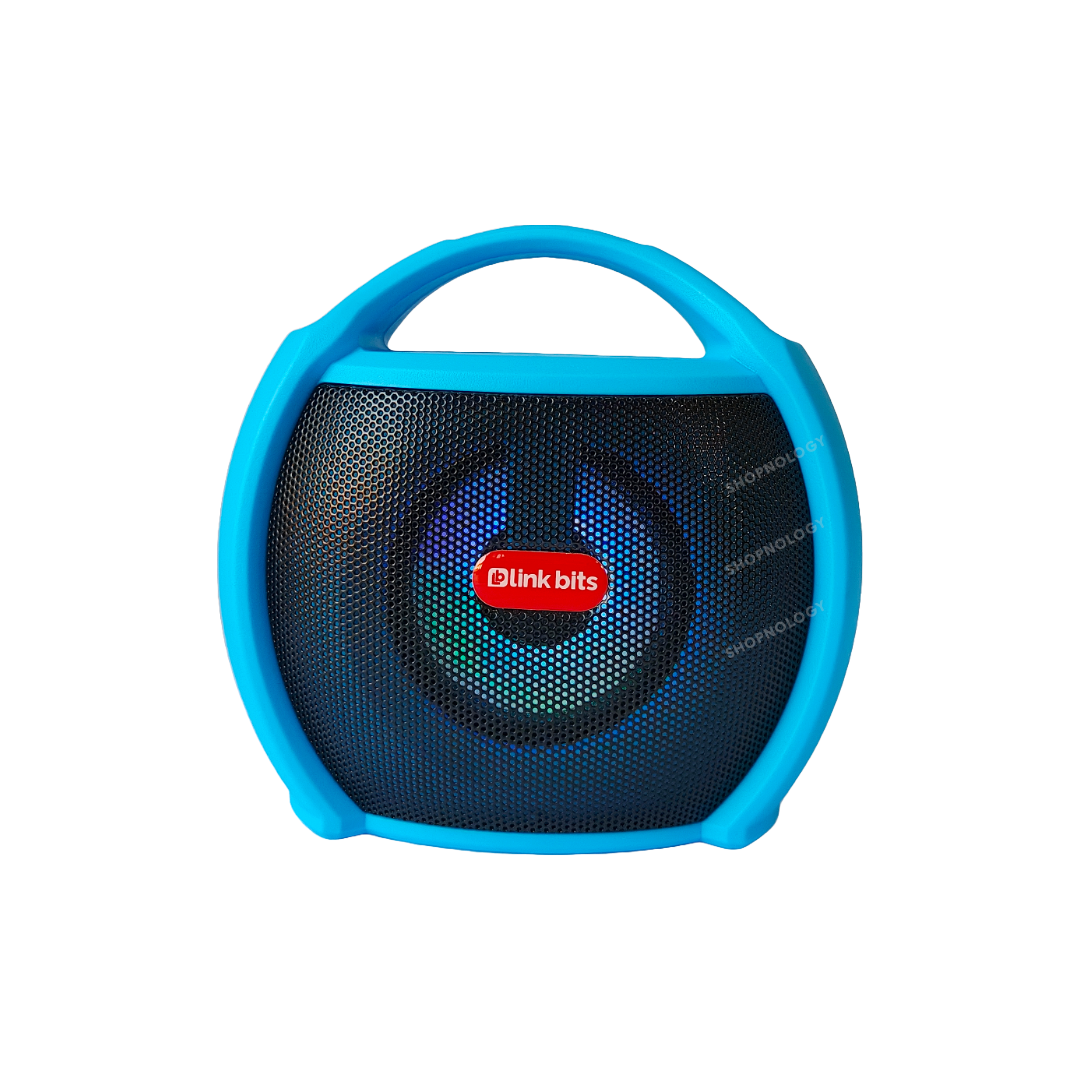 Bocina portable de 3 pulgadas con asa y disponible en colores.
