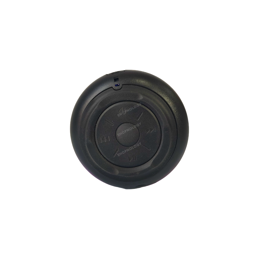 Bocina portable de 2 pulgadas, con luces LED y diseño elegante.