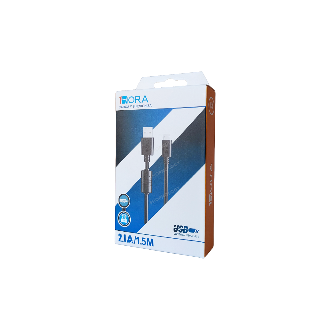 Cable de datos y carga tipo v8.