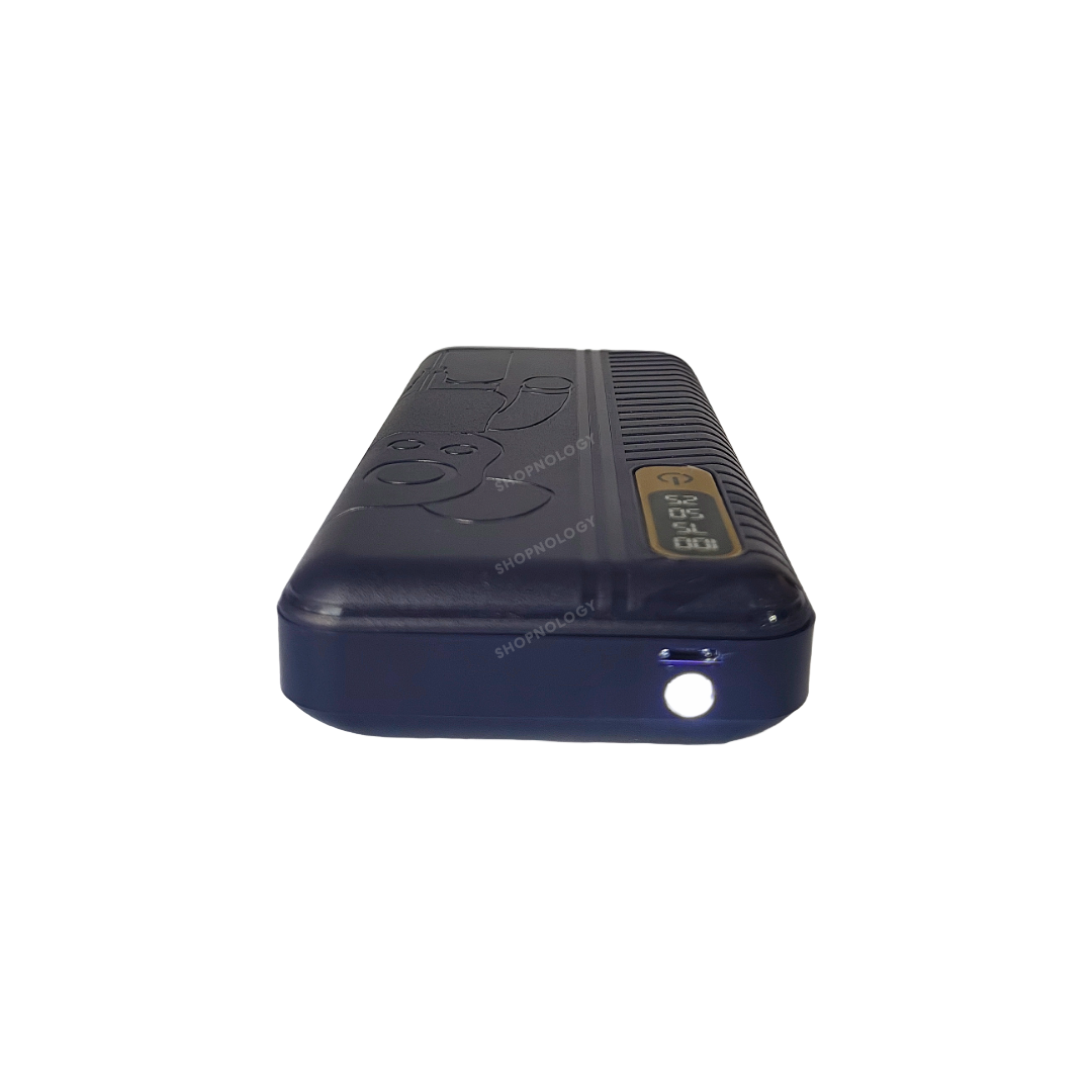 Bateria portatil de 20000 mAh,con indicador led de carga.