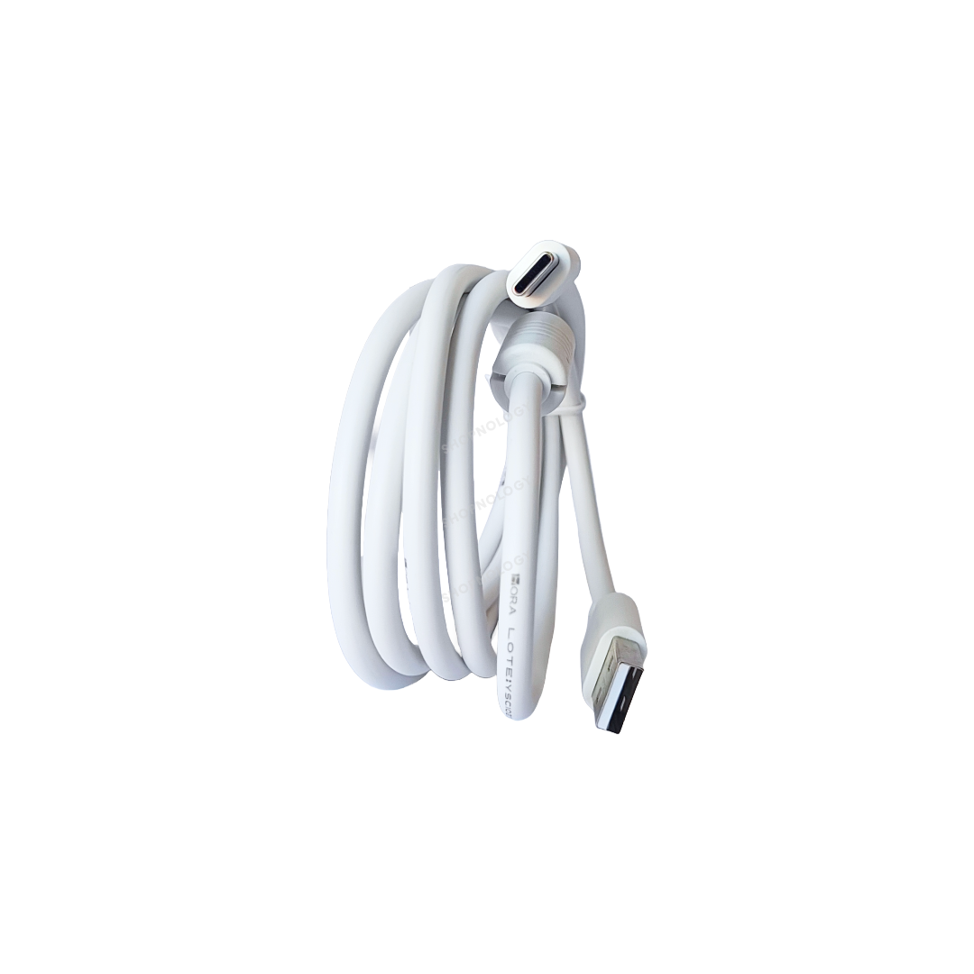 Cable de datos y carga con salida tipo C.