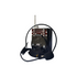 Radio portatil AM y FM recargable, con antena y megafono.