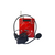 Radio portatil AM y FM recargable, con antena y megafono.