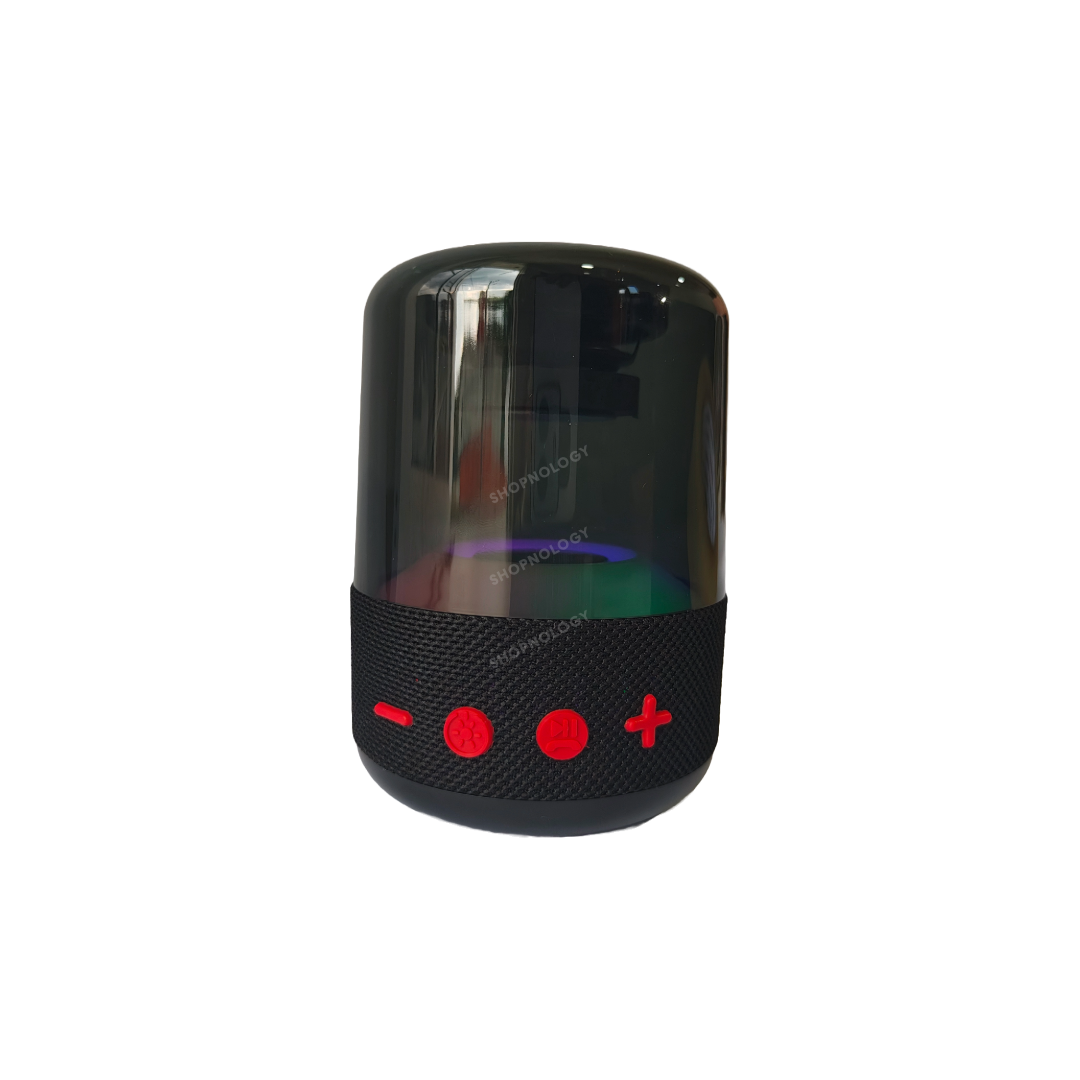 Bocina bluetooth de 3 pulgadas, con diseño de luces led.